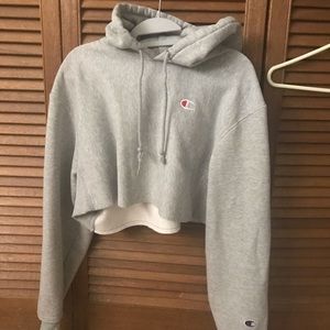 Cropped champion hoodie